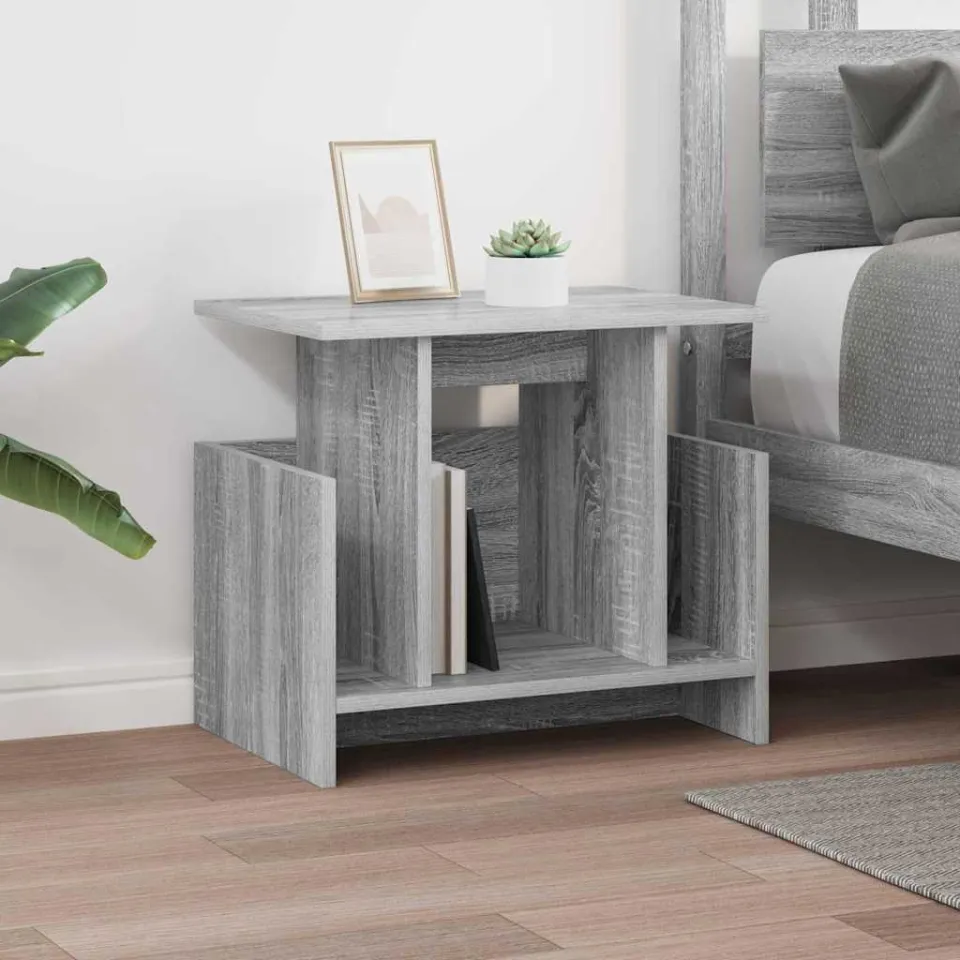 vidaXL TV-standaard 50 x 35 x 45 cm Grijs Sonoma Bewerkt hout, foto 4