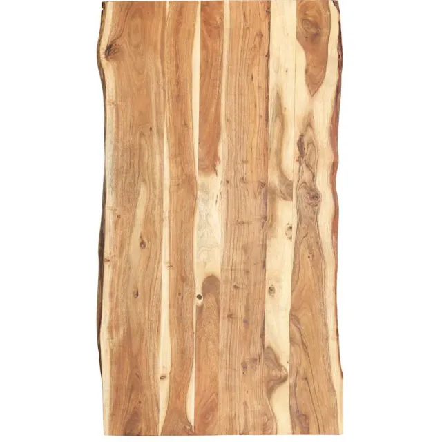vidaXL Tafelblad 118x(50-60)x3,8 cm massief acaciahout bruin, foto 4