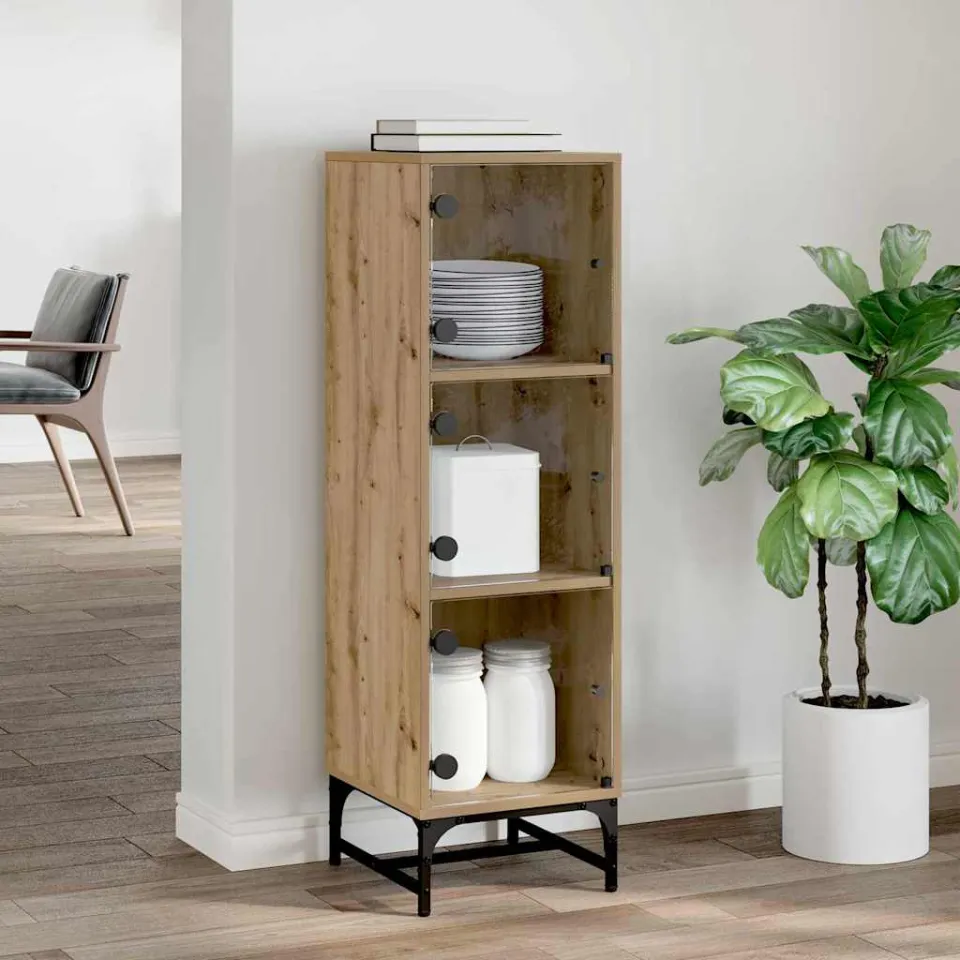 vidaXL Dressoir Artisan Eiken 35 x 37 x 117 cm, foto 3