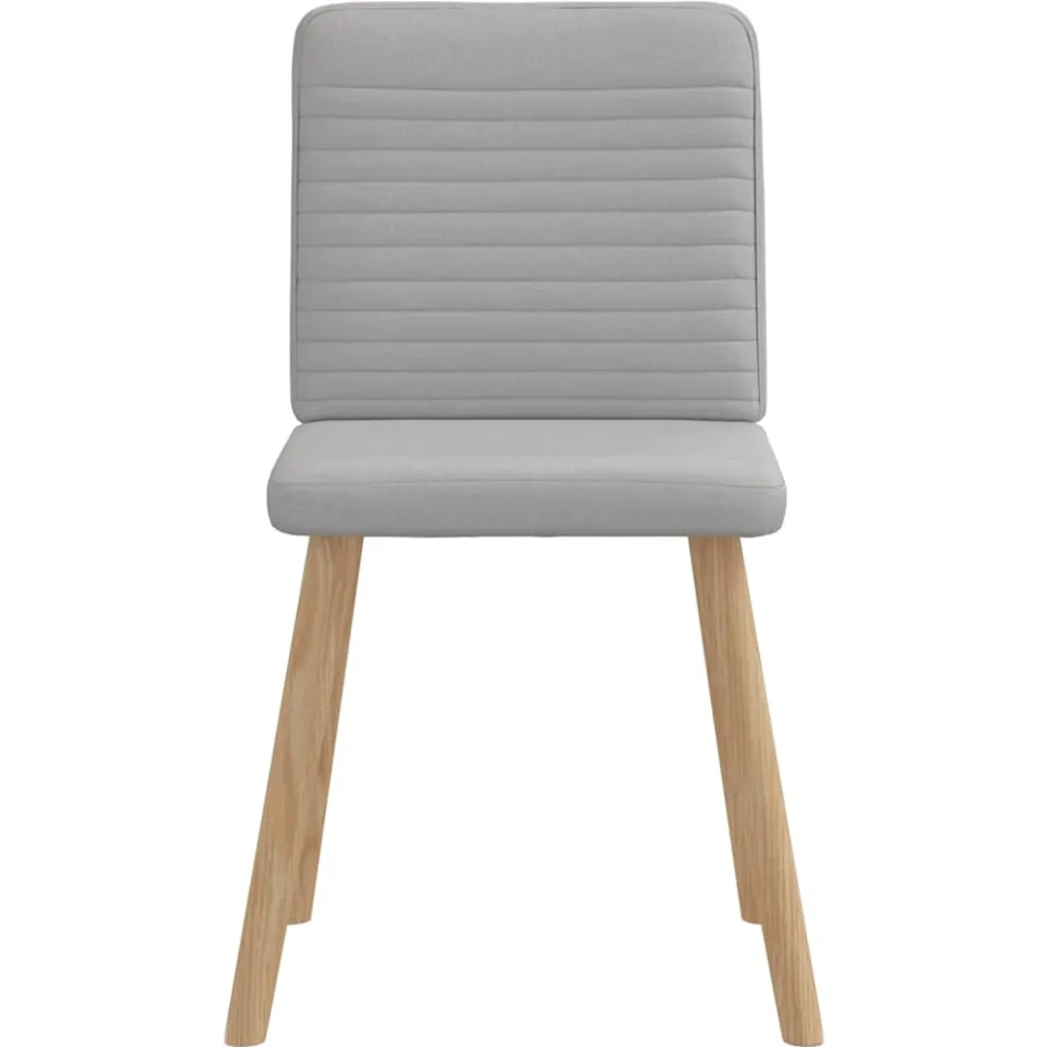 vidaXL Eetkamerstoelen 6 st stof wolk grijs, foto 4