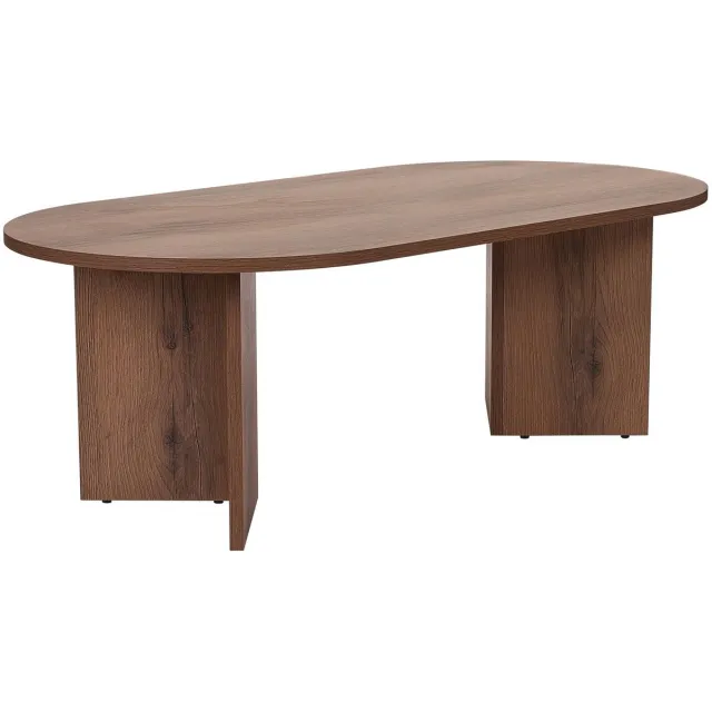 Skye Decor Salontafel walnoot melamine boogvorm Koda 119x60 cm