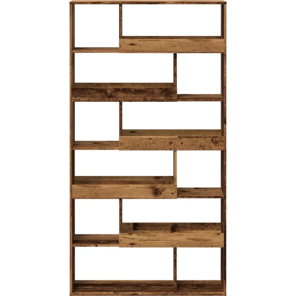 vidaXL Kamerscherm 100x33x187,5 cm bewerkt hout oud houtkleurig Bruin
