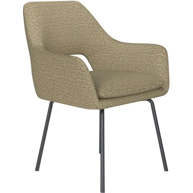 Housecraft Living Mos Eetkamerstoel Metaal Pistache groen