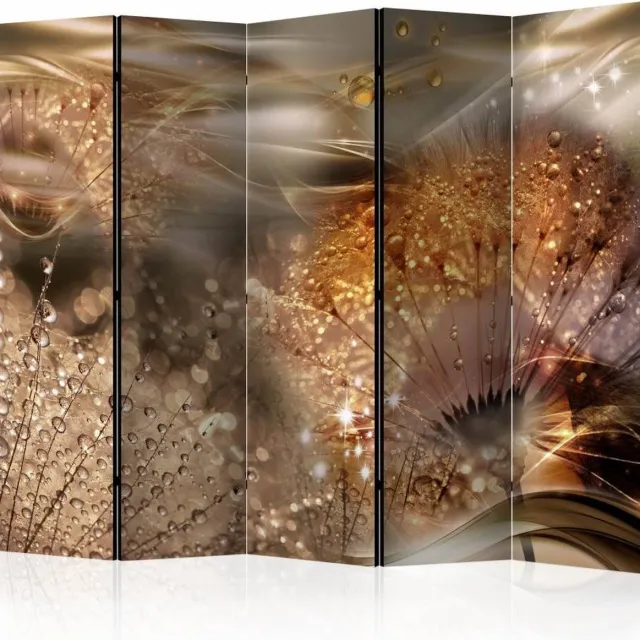 karo-art Vouwscherm - Wereld van de paardenbloem 225x172cm, gemonteerd geleverd, dubbelzijdig geprint (kamerscherm) Multikleur