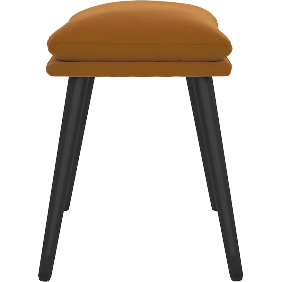 vidaXL Voetenbank 45x29,5x35 cm fluweel bruin, foto 4