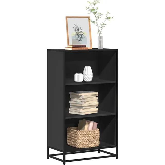 vidaXL Boekenkast 60x35x107,5 cm bewerkt hout zwart, foto 2