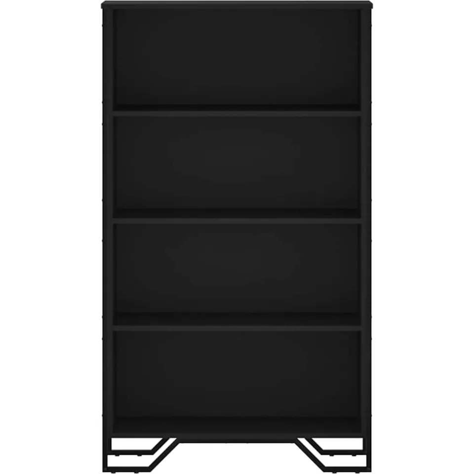 vidaXL Boekenkast 80x31x137,5 cm bewerkt hout zwart, foto 4