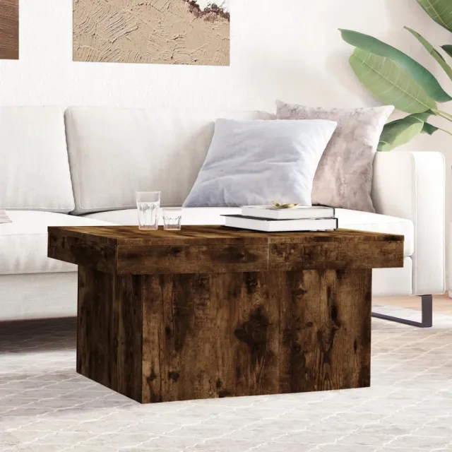 vidaXL Salontafel 100x55x40 cm bewerkt hout gerookt eikenkleurig, foto 2