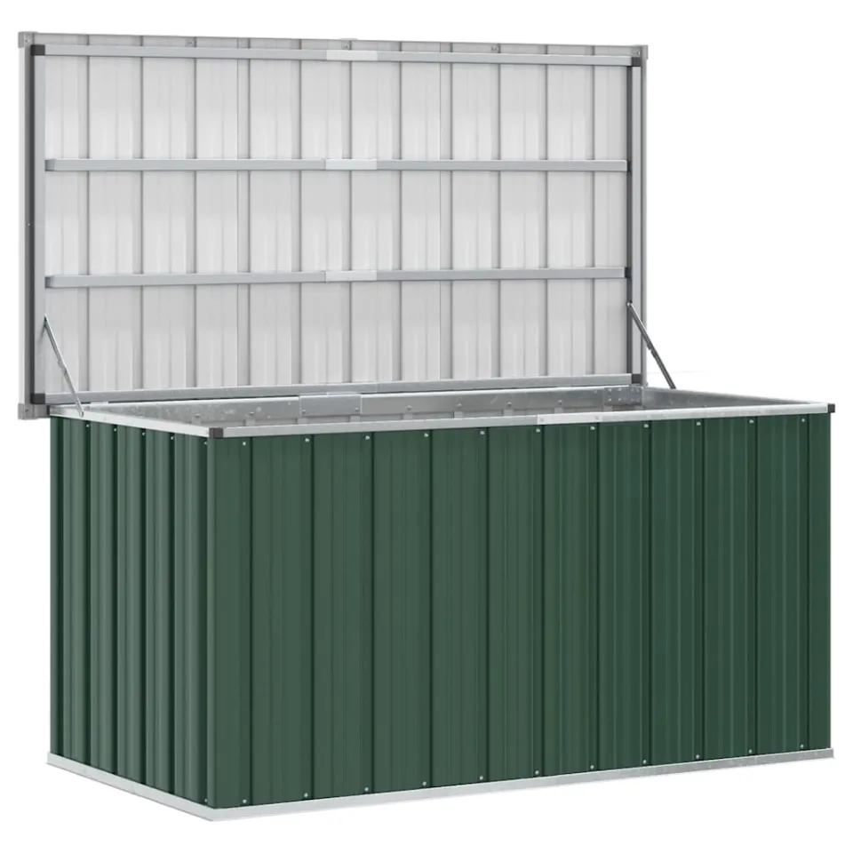 vidaXL Tuinbox Groen 129x67x65 cm