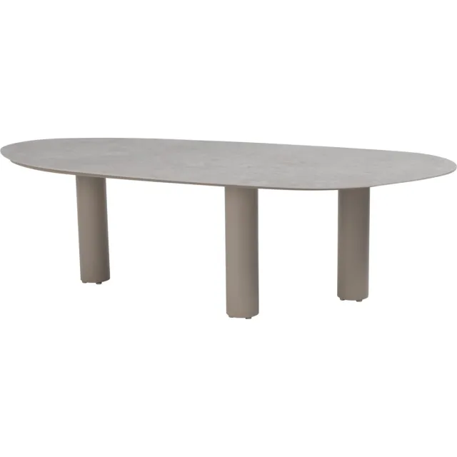 4 Seasons Outdoor Estate dining tuintafel mango 240x105xH75 cm keramiek latte Taste 4SO Zand / Latte / Linen