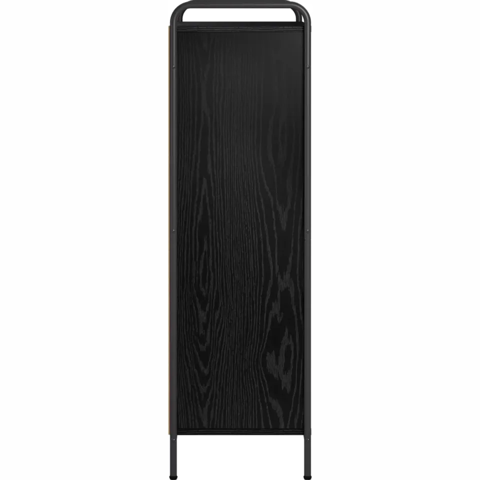 vidaXL Boekenkast 57 x 33 x 111 cm Bewerkt hout Zwart eiken, foto 4