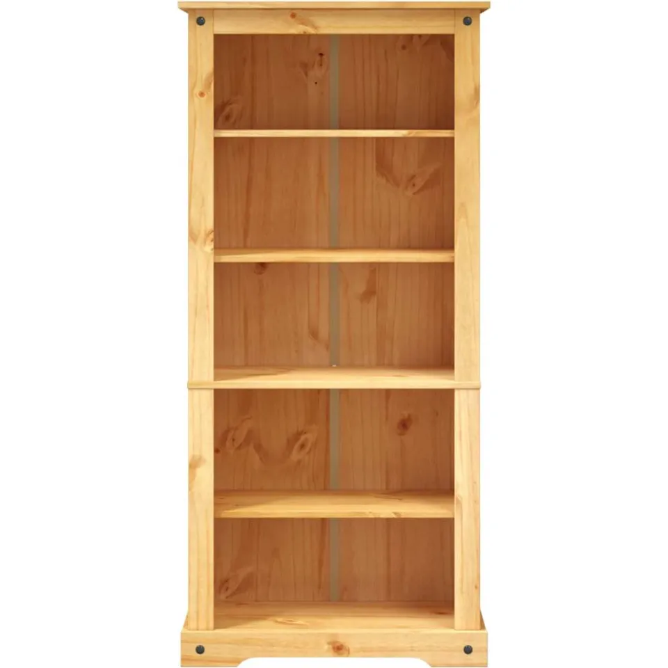 vidaXL Boekenkast met 5 planken Corona-stijl 80x40x170 cm grenenhout bruin, foto 3