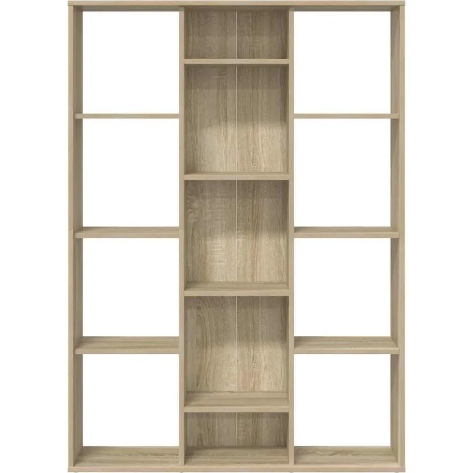 vidaXL Kamerscherm/boekenkast 100x24x140 cm bewerkt hout eikenkleurig, foto 4