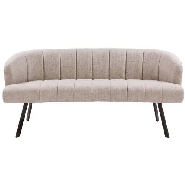 AnLi Style Eetkamerbank Oval Hoven zand-bruin