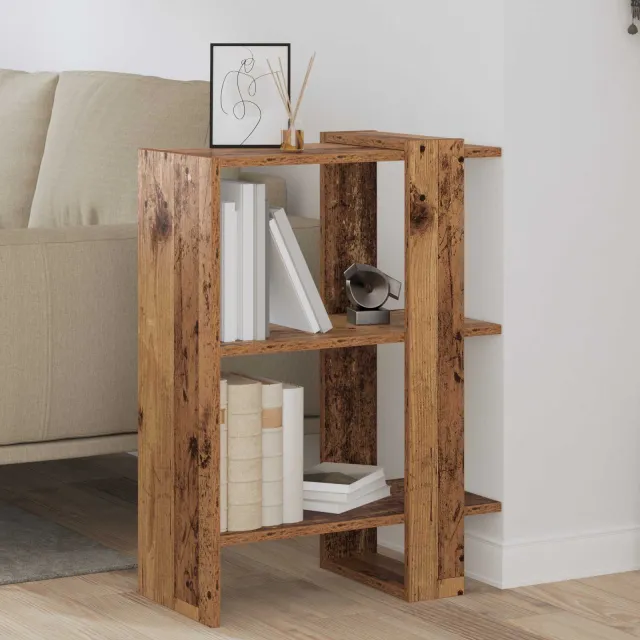vidaXL Boekenkast 2-laags 52 x 25 x 71,5 cm Bewerkt hout Oudhout Bruin