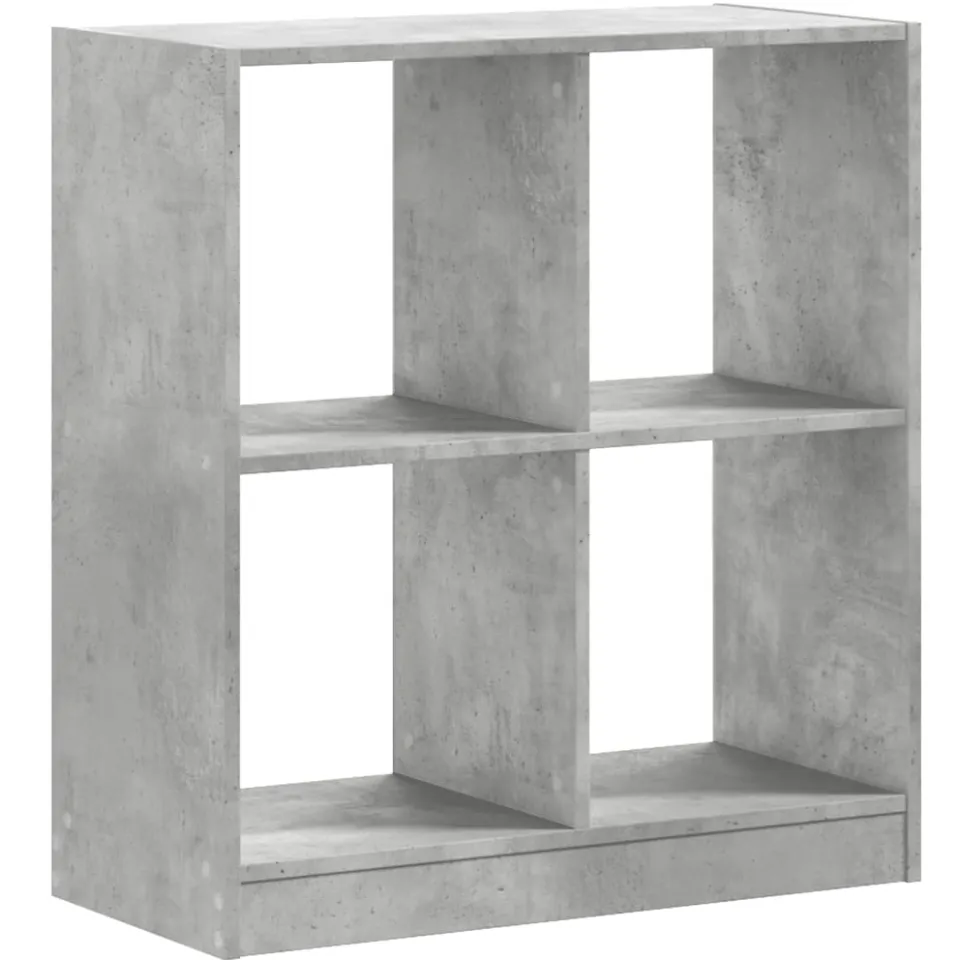 vidaXL Boekenkast 68,5x32x75 cm bewerkt hout betongrijs grijs, foto 3