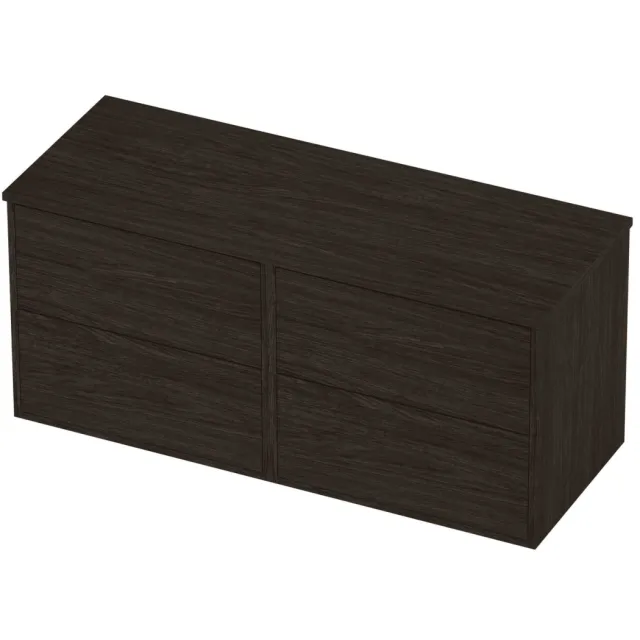 Proline Deck Badmeubelset Voor Grepen Symmetrisch Kader 120x46x54 cm Mokka Oak Eiken