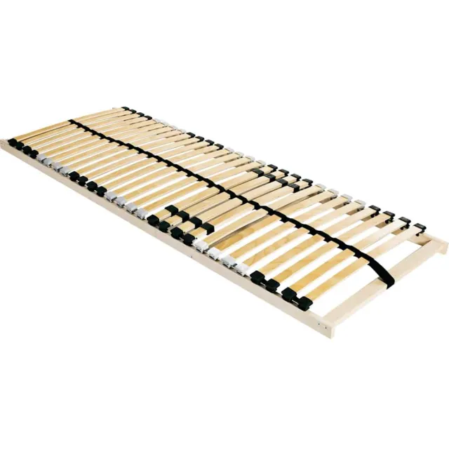 vidaXL Lattenbodem Bruin 140 x 190 cm Massief beukenhout