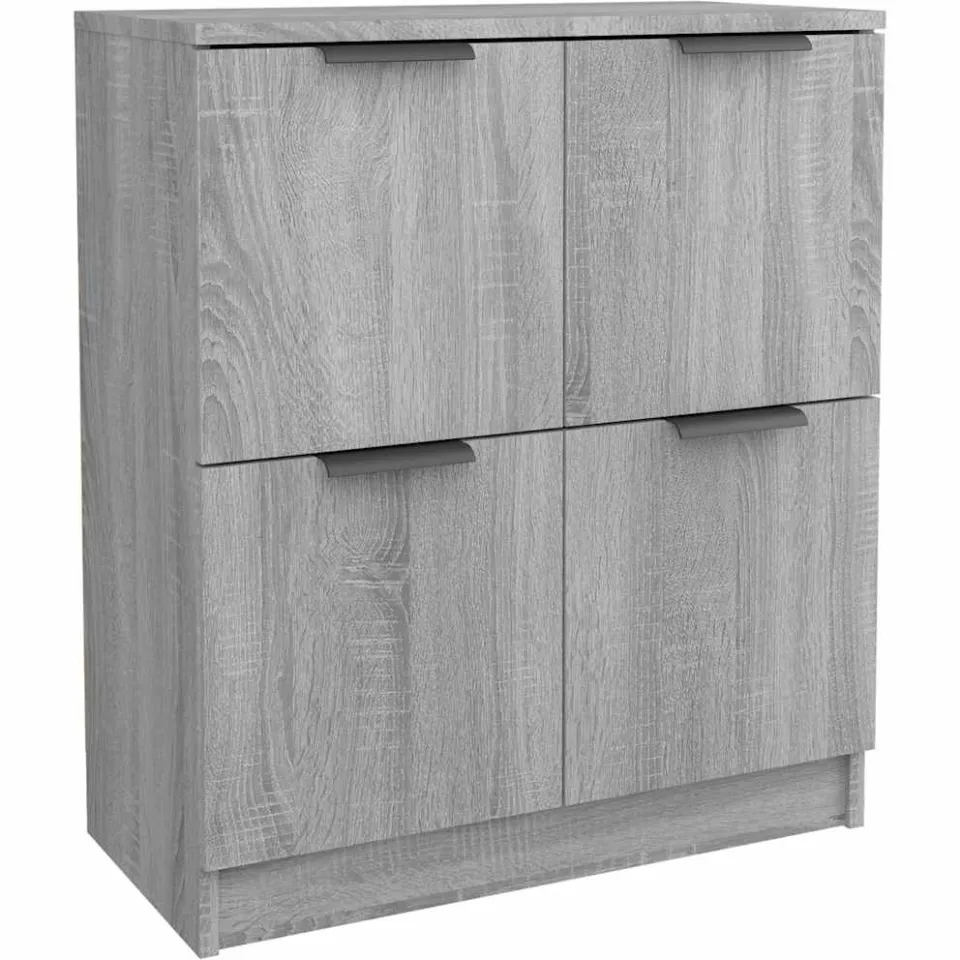 vidaXL Dressoir 60x30x70 cm bewerkt hout grijs sonoma eiken
