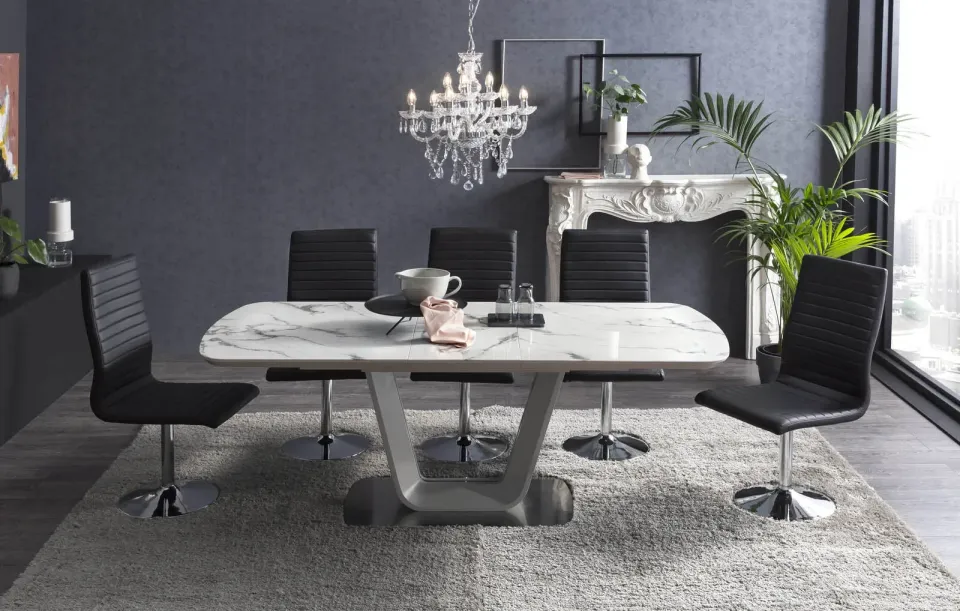 Eetkamertafel Faith wit, foto 3