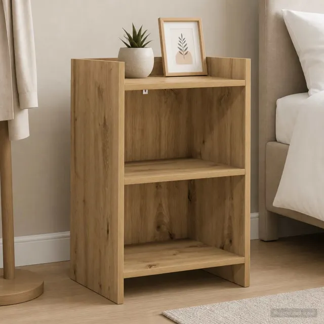 vidaXL Nachtkastjes 2 st Artisanaal eiken 40 x 30 x 60 cm Bewerkt hout Bruin