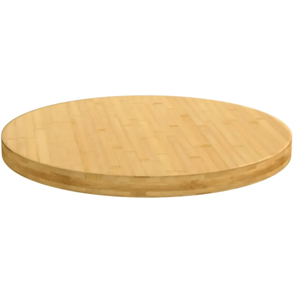 vidaXL Tafelblad Ø 60x4 cm bamboe bruin, foto 2