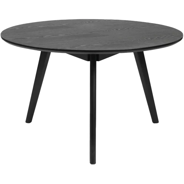 Rowico Home Yumi ronde houten salontafel zwart - Ø90 cm