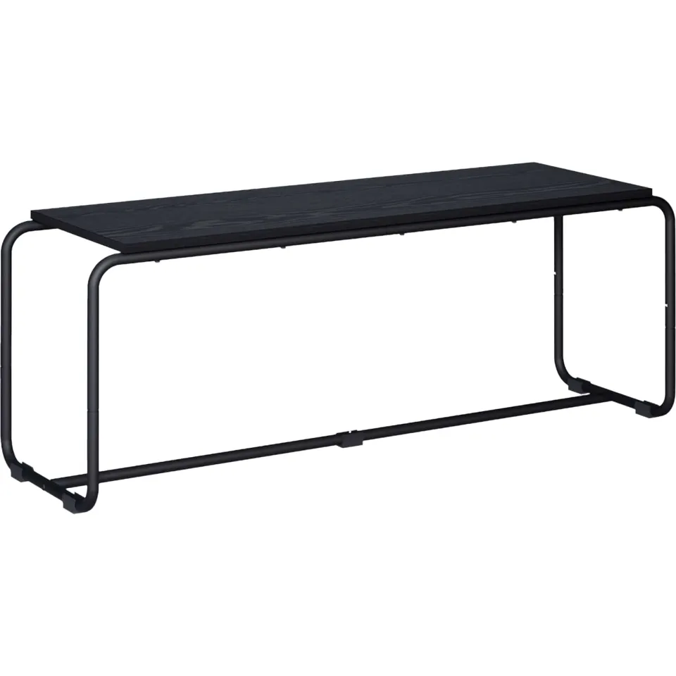 vidaXL TV-standaard 113.5 x 35.5 x 42 cm Zwart eiken Bewerkt hout, foto 3
