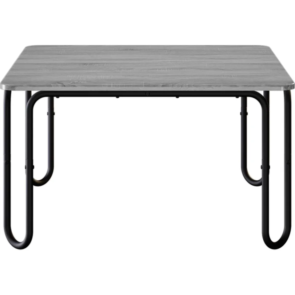 vidaXL Salontafel Grijs Sonoma 79,5 x 79,5 x 45 cm Bewerkt hout