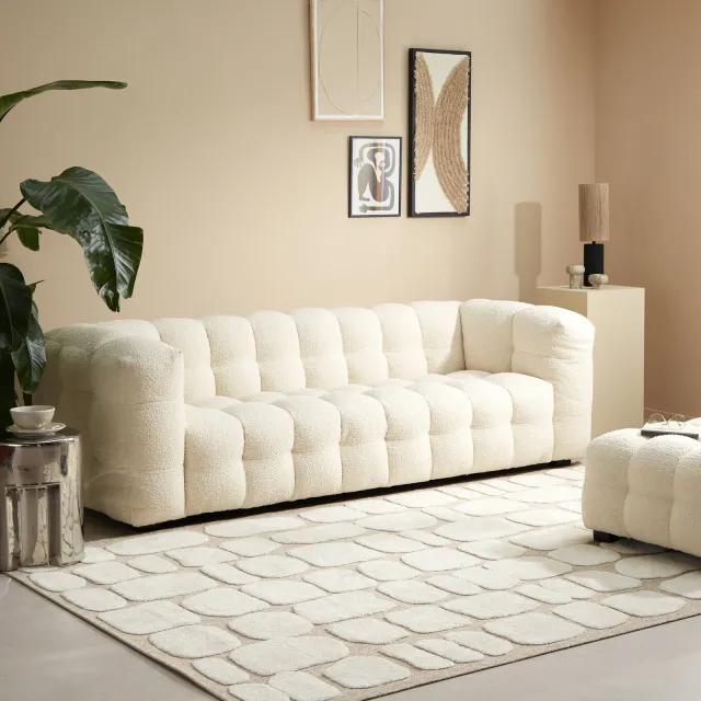 NOUS Living Mint 3-zitsbank ivoor
