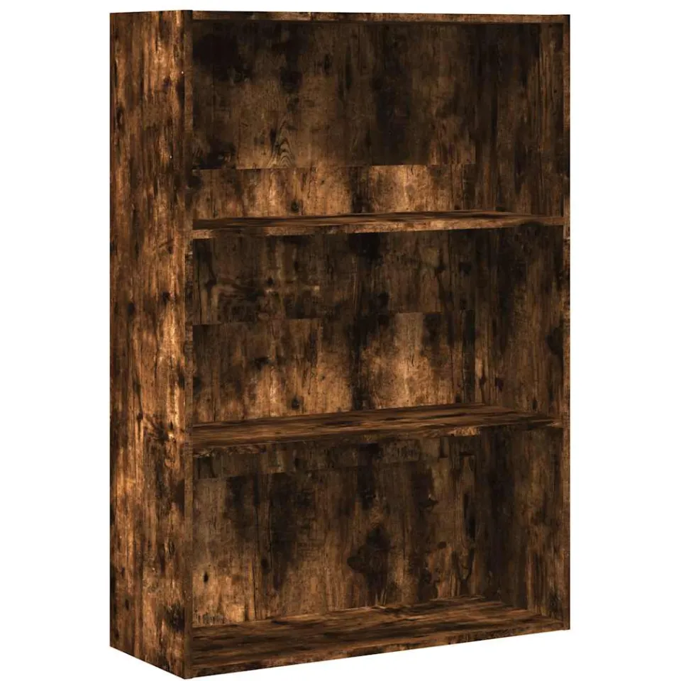 vidaXL Boekenkast 80x30x114 cm bewerkt hout gerookt eikenkleurig, foto 3