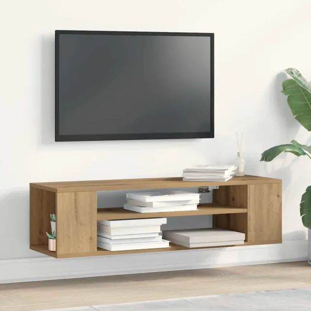vidaXL TV-kast 100 x 30 x 26,5 cm artisian oak Bewerkt hout Bruin
