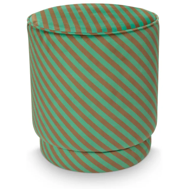 Pip Studio poef Block groen