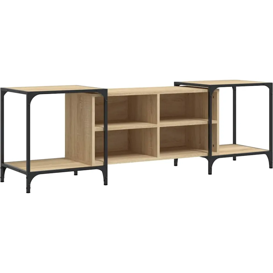 vidaXL Tv-meubel 153x37x50 cm bewerkt hout sonoma eikenkleurig, foto 3