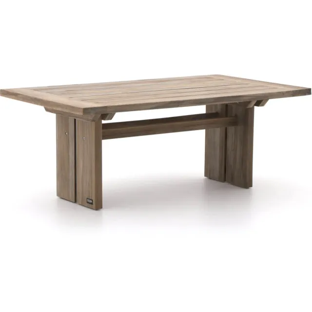 ROUGH Furniture ROUGH-L lounge/dining tuintafel 160x90x61cm bruin, foto 2