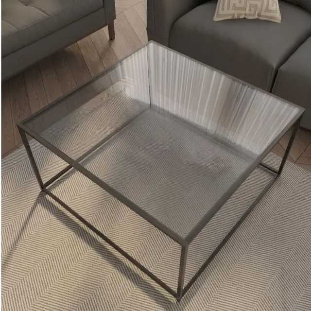 Imperatoris Salontafel - Geschikt voor Woonkamer, Thuiskantoor & Buiten - Stijlvolle Salon Tafel en Sidetable - Zwart - 67 x 67 x 40 cm - van Imperatoris