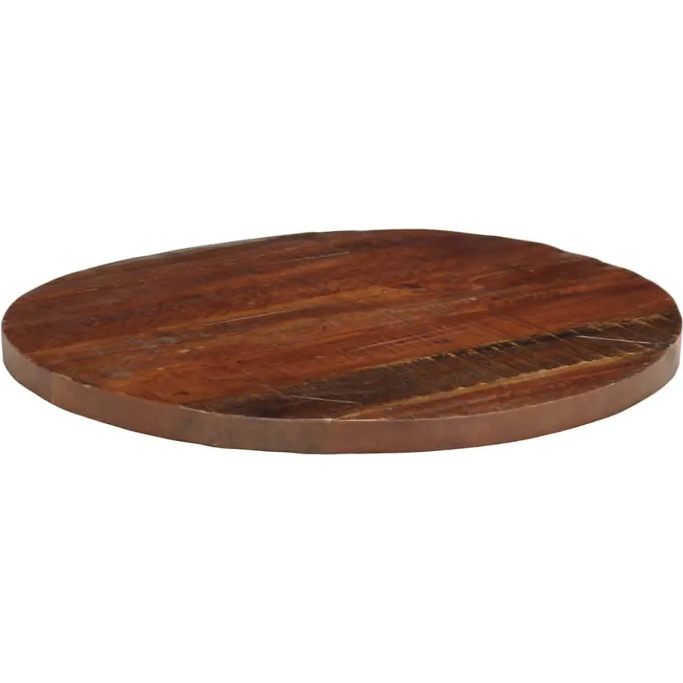 vidaXL Tafelblad rond Ø 70x3,8 cm massief gerecycled hout Bruin
