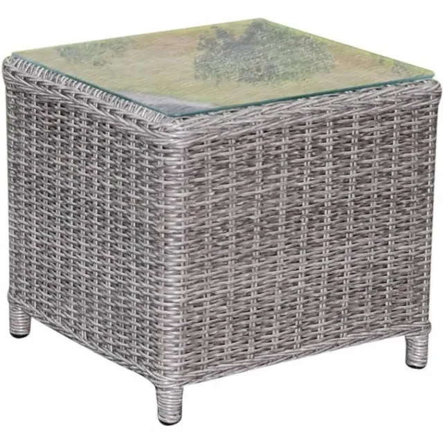 AVH-Collectie Toscane XL bijzettafel 50x50xH46 cm grijs