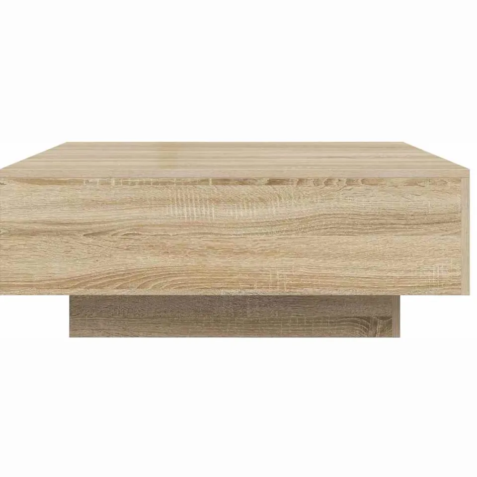 vidaXL Salontafel 80x80x31 cm spaanplaat sonoma eikenkleurig Bruin