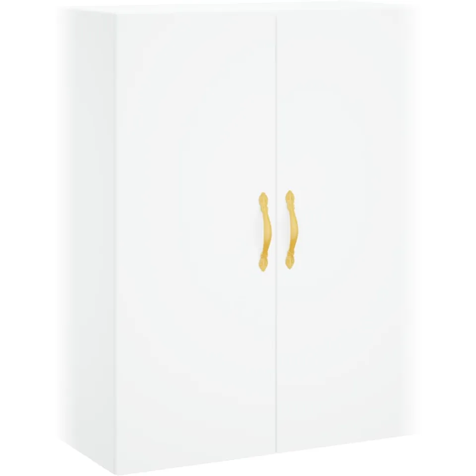 vidaXL Hangkasten 2 st 69,5x34x90 cm wit, foto 3