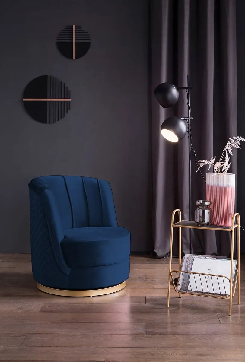 Fauteuil Feline donkerblauw blauw, foto 4
