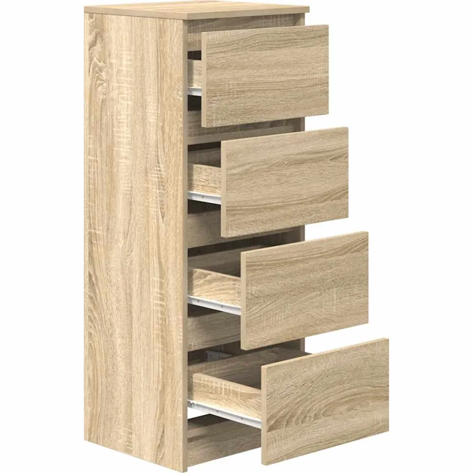 vidaXL Dressoir 37,5x35x99 cm spaanplaat sonoma eikenkleurig, foto 4
