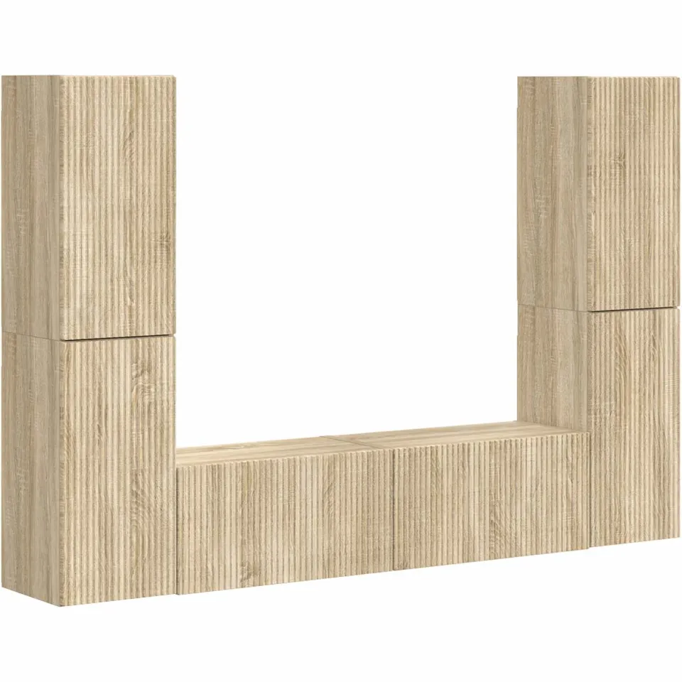 vidaXL Tv-meubelset 6 st 31 x 30 x 60 cm Sonoma Eiken, foto 3