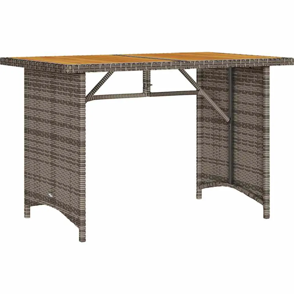 vidaXL 2-delige Tuinset met kussens poly rattan grijs, foto 4