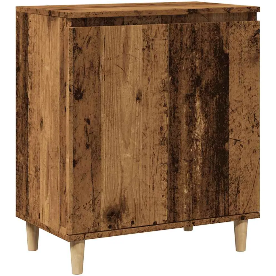 vidaXL Dressoir 60x35x70 cm bewerkt hout oud houtkleurig bruin, foto 3