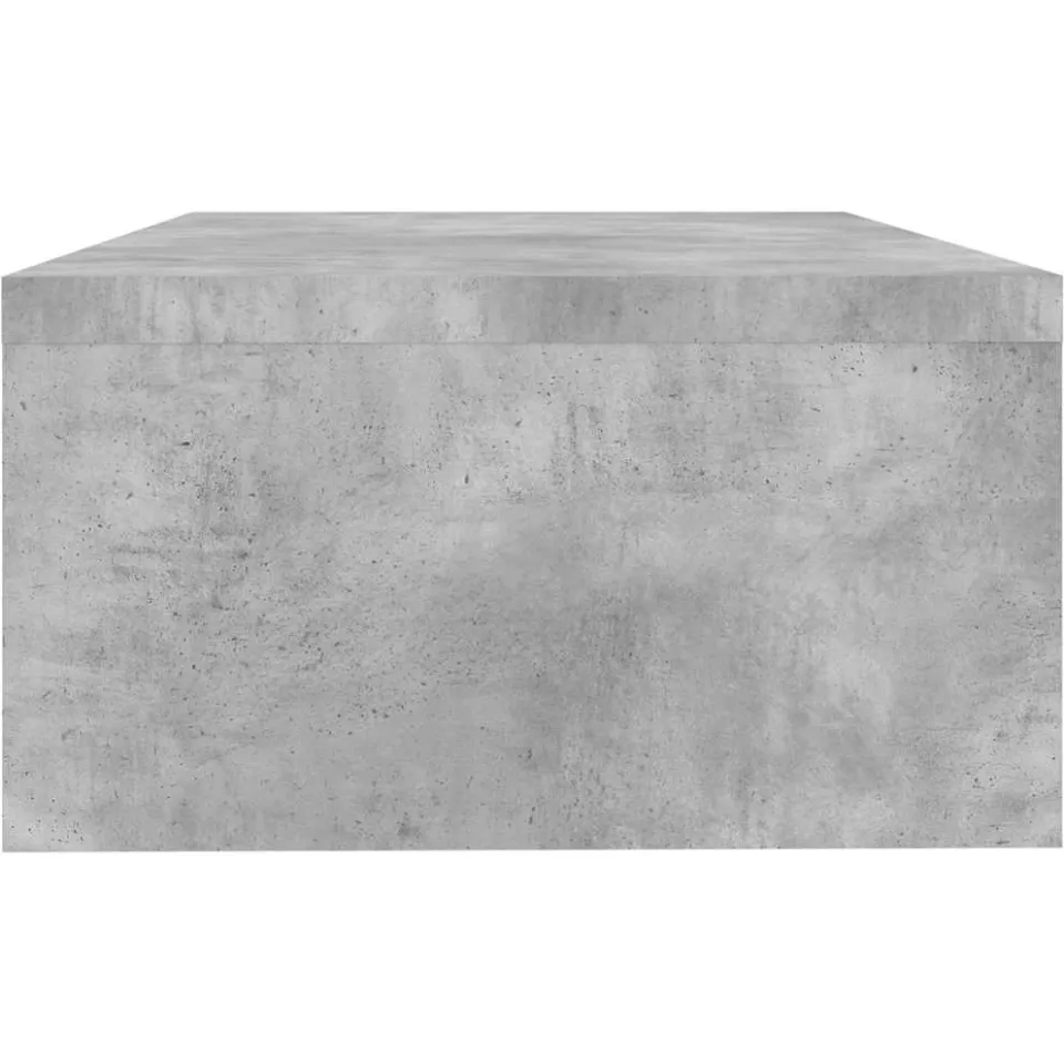 vidaXL Monitorstandaard 42x24x13 cm bewerkt hout betongrijs grijs, foto 4
