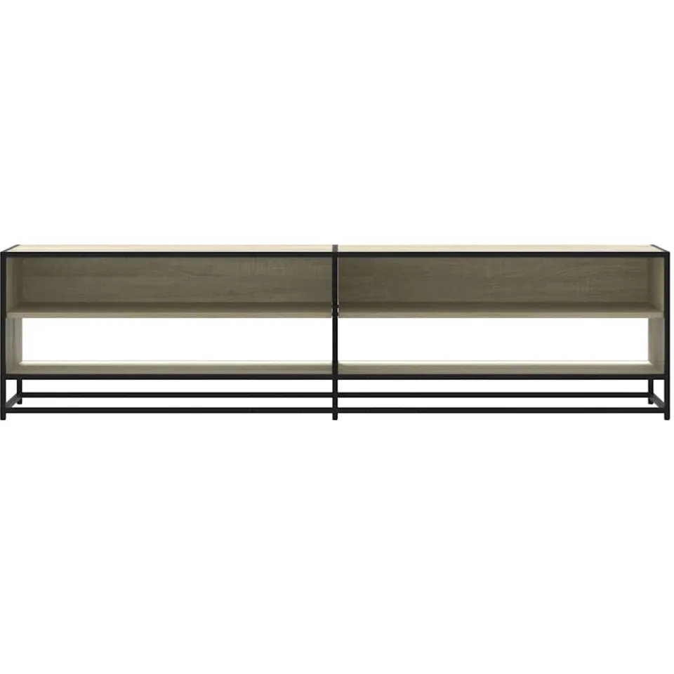 vidaXL Tv-meubel 18x40x46 cm bewerkt hout sonoma eikenkleurig, foto 4