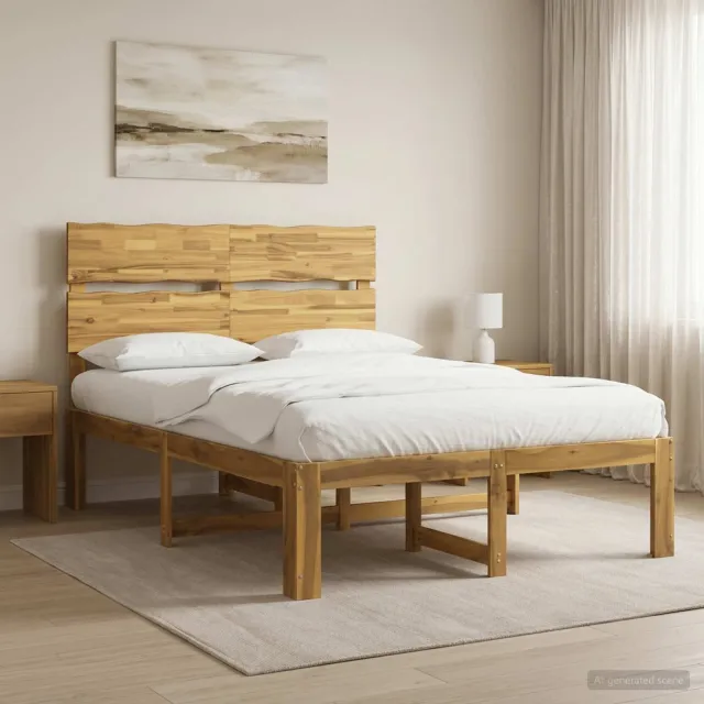 vidaXL Tweepersoonsbed met hoofdeinde ROSTOCK Wit 120 x 190 cm