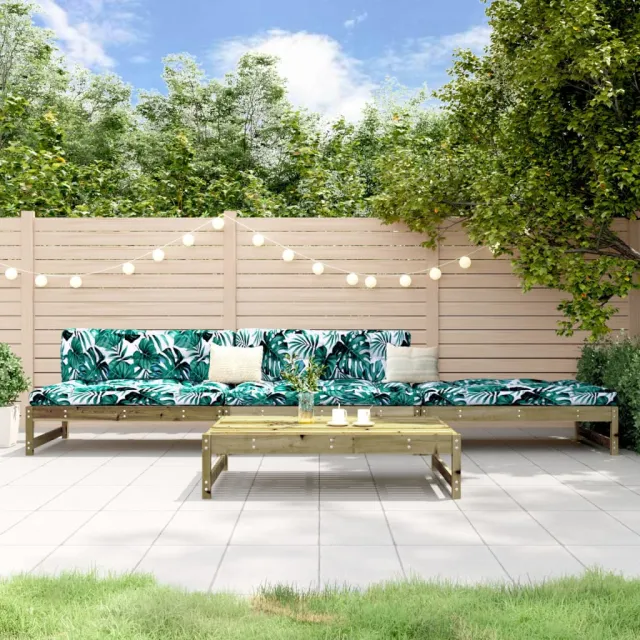 vidaXL 4-delige Loungeset geïmpregneerd grenenhout bruin, foto 2