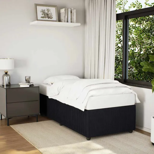 vidaXL Bedframe zonder matras 100x200 cm fluweel zwart